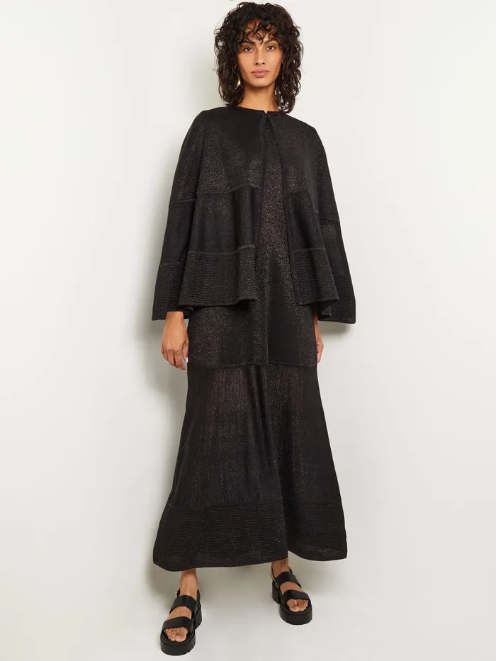 Misook Shimmer Knit Cape Women Jackets and Coats Misook Shimmer Knit Cape Women Jackets and Coats