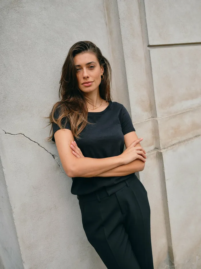MMArden Organic OSS Tee Black Tees MOS MOSH Women