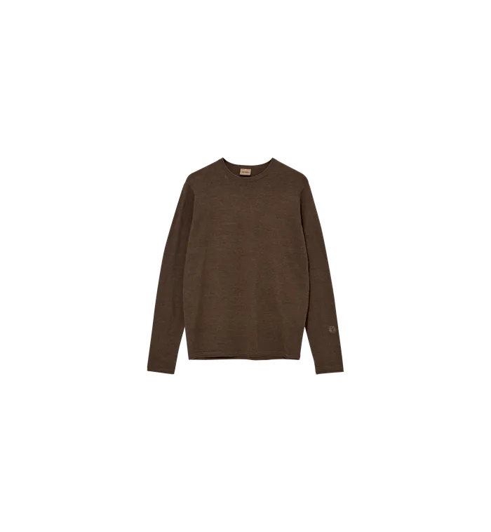 MMGKasey Flame Knit Brown Latte Melange Men Knits MOS MOSH MMGKasey Flame Knit Brown Latte Melange Men Knits MOS MOSH