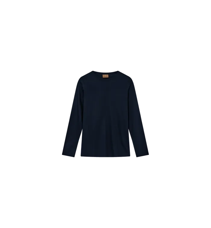 MMGPerry Ls Oneck Tee Navy Men Tees MOS MOSH
