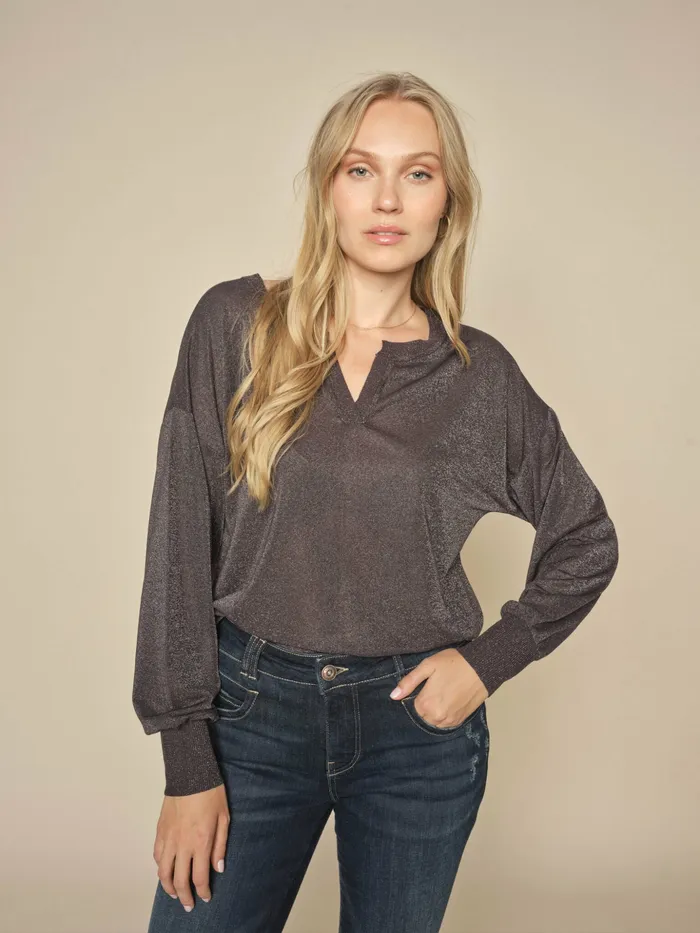 MOS MOSH Blouses and Tops Women MMKilana LS Blouse Phantom