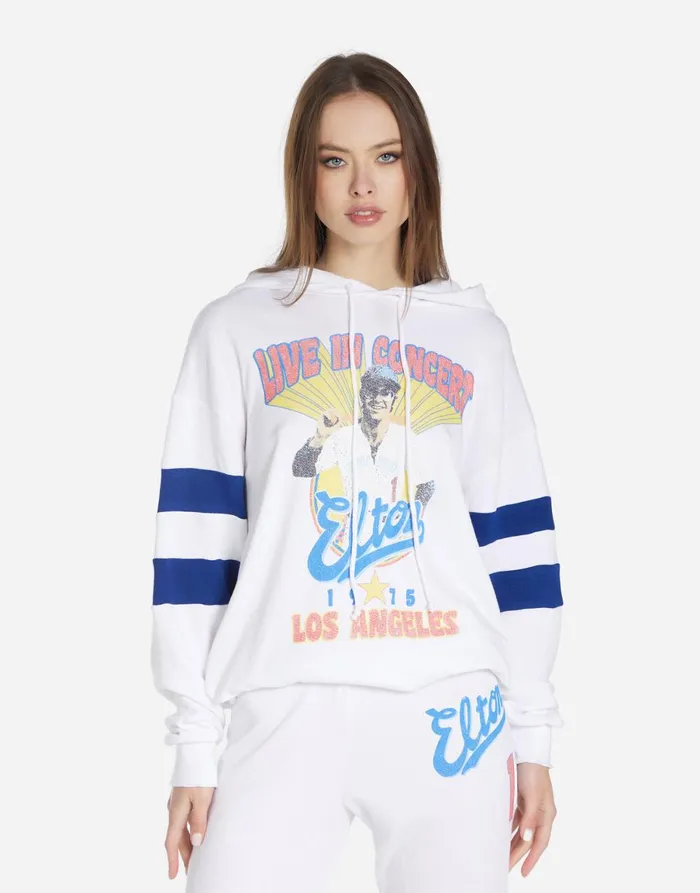 Nadine Elton John Dodgers Whiteelectric Blue Women039s Lauren Moshi Hoodies