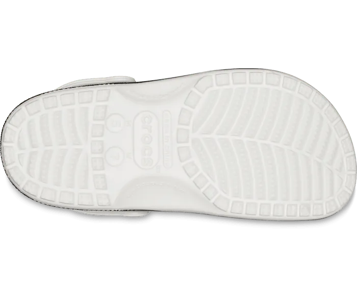 NBA Brooklyn Nets Classic Clog White Black Women Crocs Clogs