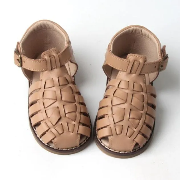 Nisolo Baby Toddler and Kids Shoes Women Indie Hard Sole Sandal Tan Tan