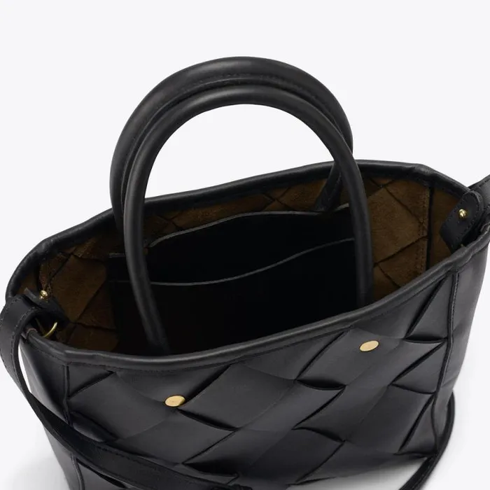 Nisolo Bags and Wallets Women CarryAll Handwoven Satchel Black