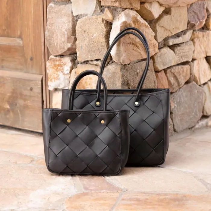 Nisolo Bags and Wallets Women CarryAll Handwoven Satchel Black