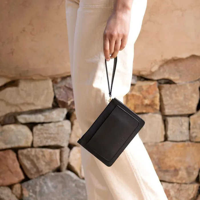 Nisolo Bags and Wallets Women GoTo Wristlet Black