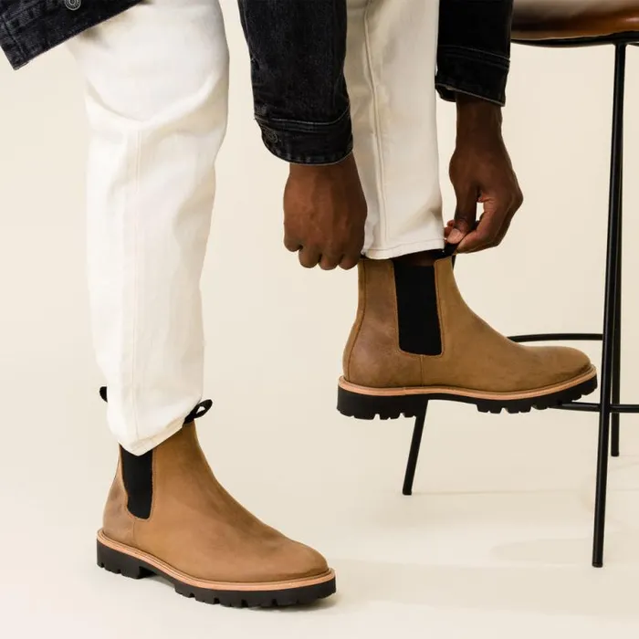 Nisolo Boots Men GoTo Chelsea Boot 20 Tobacco