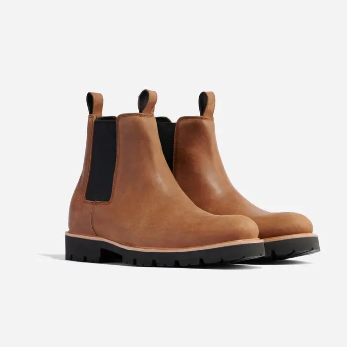 Nisolo Boots Men GoTo Chelsea Boot Tobacco