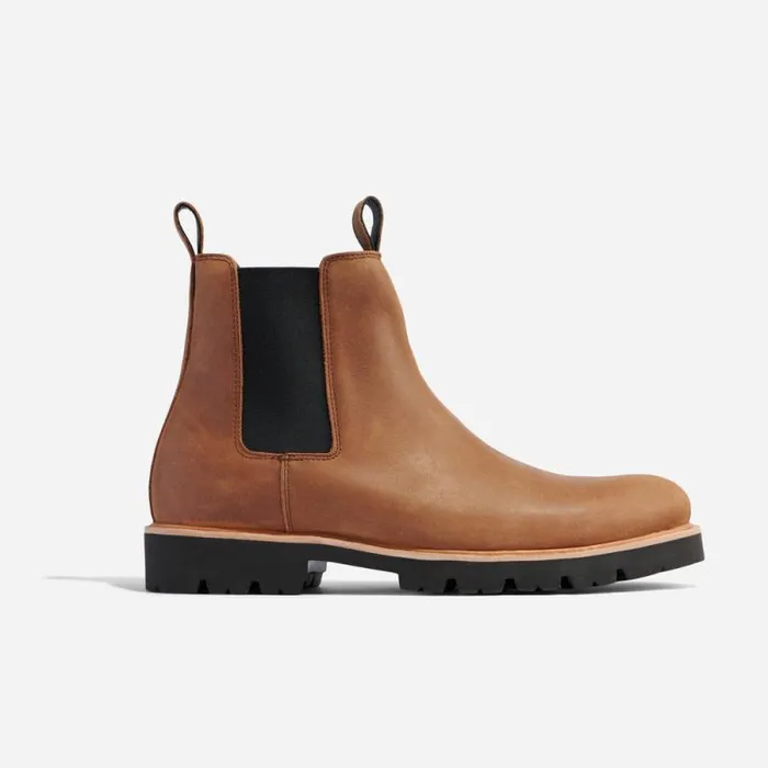 Nisolo Boots Men GoTo Chelsea Boot Tobacco