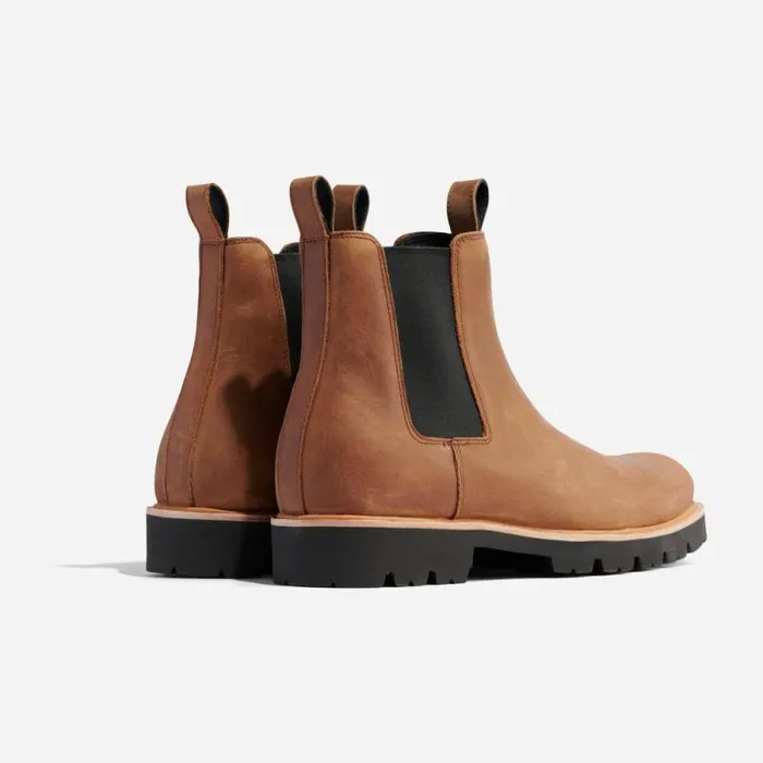 Nisolo Boots Men GoTo Chelsea Boot Tobacco