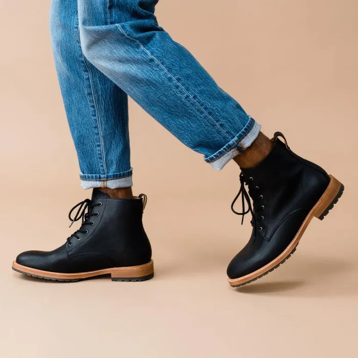 Nisolo Boots Men Martin AllWeather Boot Black