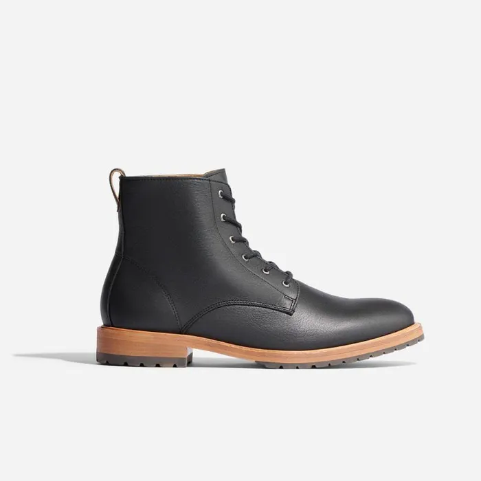 Nisolo Boots Men Martin AllWeather Boot Black