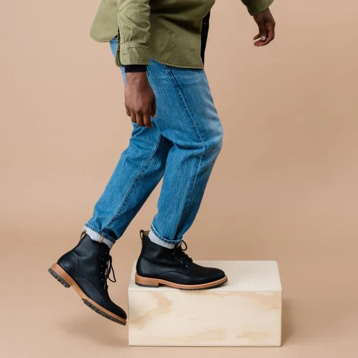 Nisolo Boots Men Martin AllWeather Boot Black