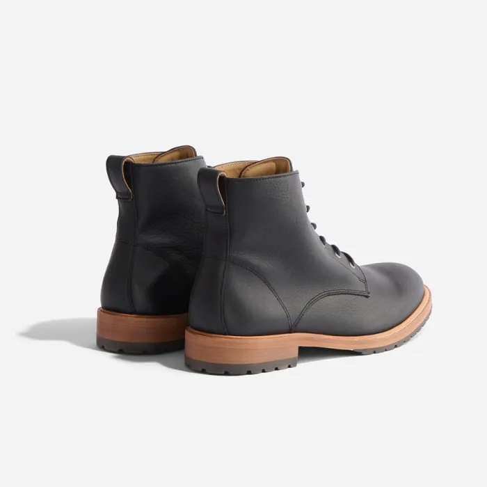 Nisolo Boots Men Martin AllWeather Boot Black