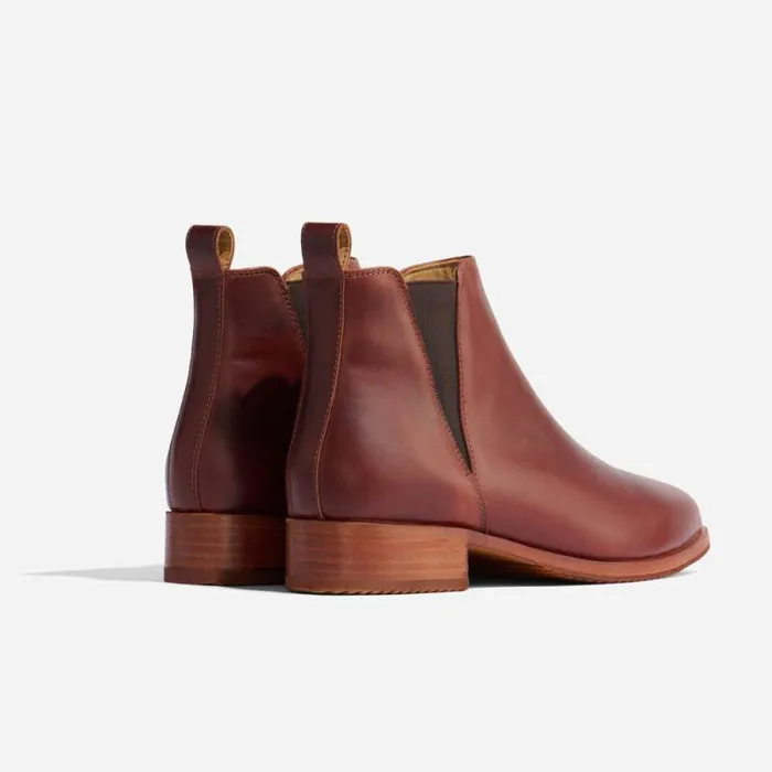 Nisolo Boots Women Eva Everyday Chelsea Boot Auburn