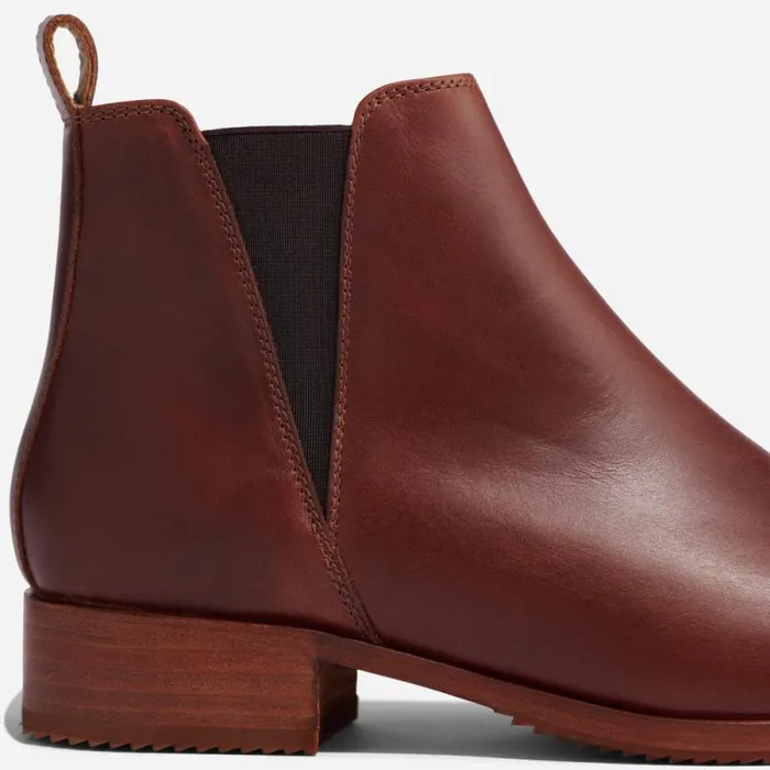 Nisolo Boots Women Eva Everyday Chelsea Boot Auburn