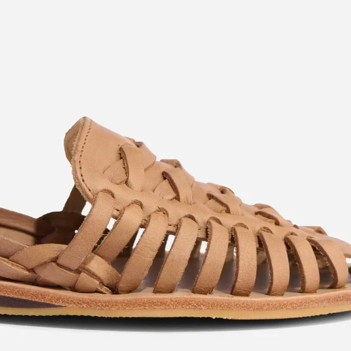 Nisolo Flats and Slip Ons Women Huarache Sandal Almond