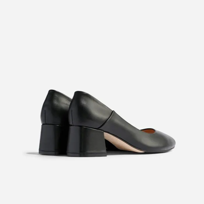 Nisolo Heels Women Fiorela GoTo Mid Heel Black Nisolo Heels Women Fiorela GoTo Mid Heel Black