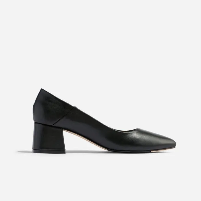 Nisolo Heels Women Fiorela GoTo Mid Heel Black Nisolo Heels Women Fiorela GoTo Mid Heel Black