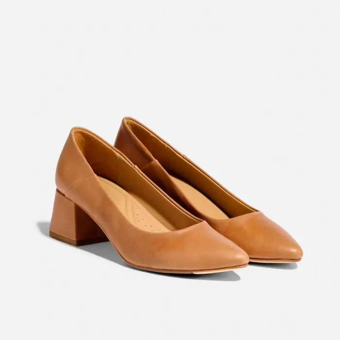 Nisolo Heels Women Fiorela GoTo Mid Heel Caramel