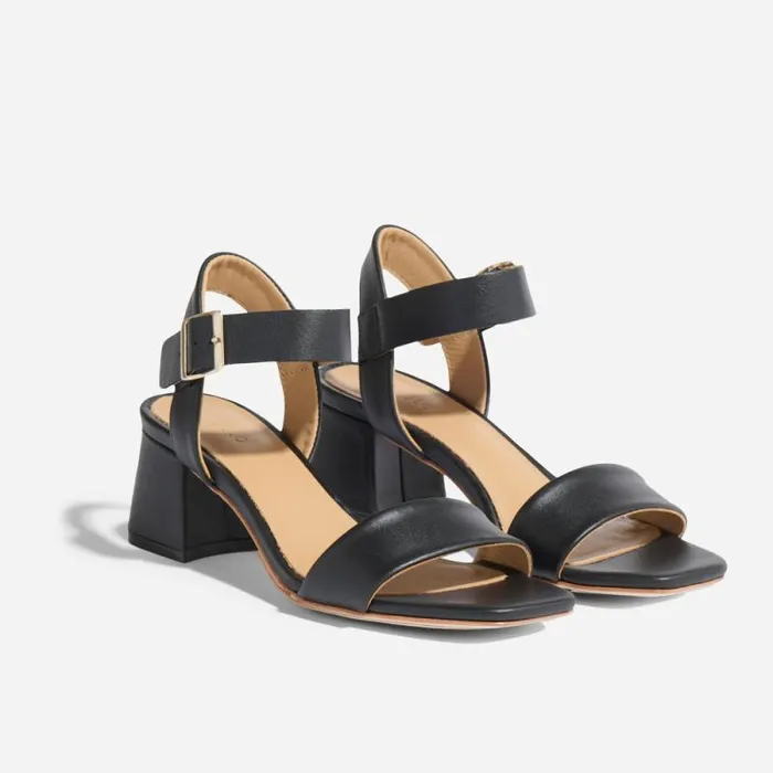 Nisolo Heels Women Stella GoTo Block Heel Sandal Black