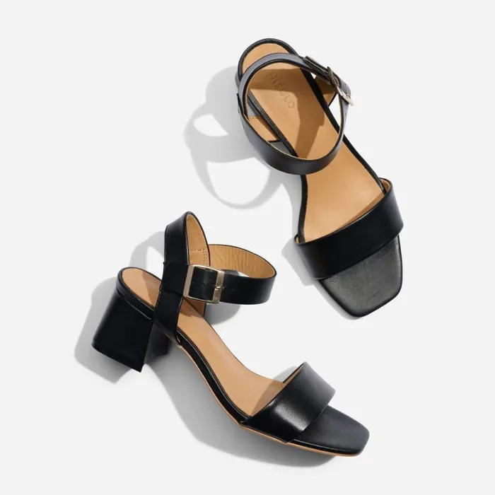 Nisolo Heels Women Stella GoTo Block Heel Sandal Black
