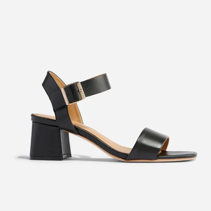 Nisolo Heels Women Stella GoTo Block Heel Sandal Black