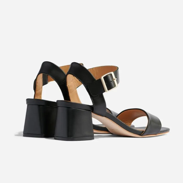 Nisolo Heels Women Stella GoTo Block Heel Sandal Black