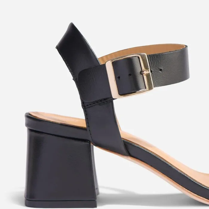 Nisolo Heels Women Stella GoTo Block Heel Sandal Black
