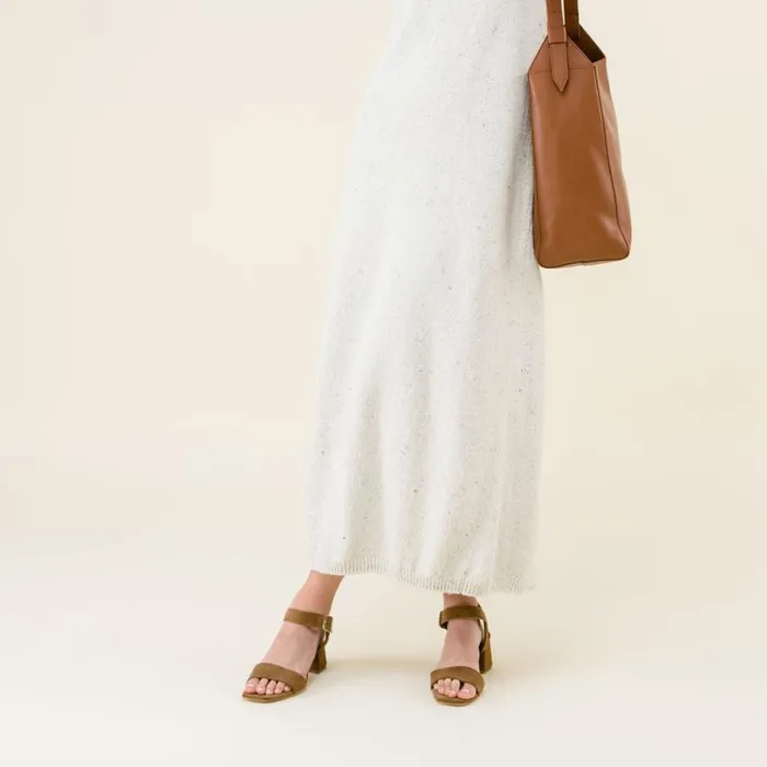 Nisolo Heels Women Stella GoTo Block Heel Sandal Taupe Suede Nisolo Heels Women Stella GoTo Block Heel Sandal Taupe Suede