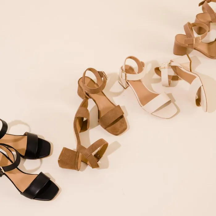 Nisolo Heels Women Stella GoTo Block Heel Sandal Taupe Suede Nisolo Heels Women Stella GoTo Block Heel Sandal Taupe Suede