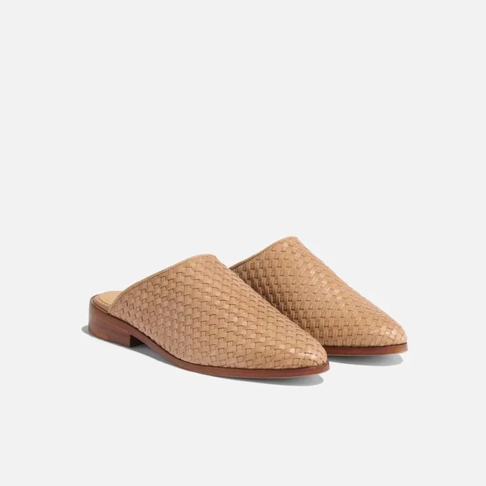 Nisolo Loafers and Mules Women Ama Woven Mule Woven Almond
