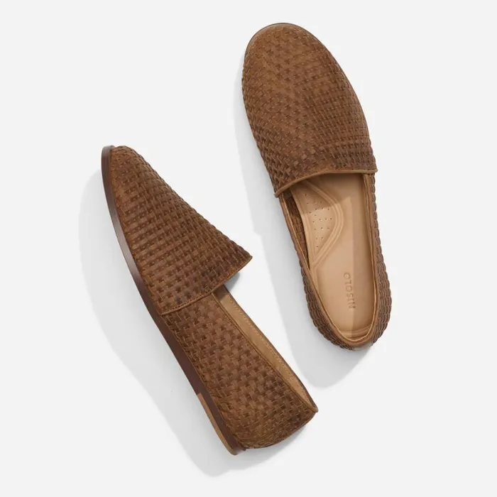 Nisolo Sandals and Slip Ons Men Alejandro Woven Slip On 20 Woven Tobacco Nisolo Sandals and Slip Ons Men Alejandro Woven Slip On 20 Woven Tobacco