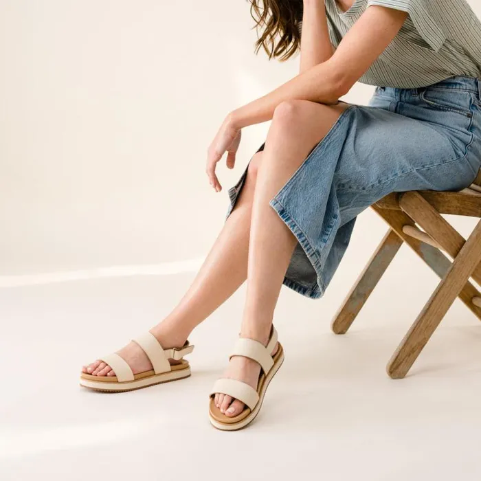 Nisolo Sandals Women GoTo Flatform Sandal 20 Bone