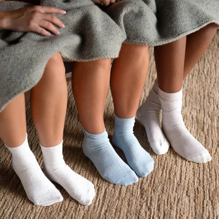Nisolo Socks Men Cotton Mid Sock Indigo Marl Nisolo Socks Men Cotton Mid Sock Indigo Marl