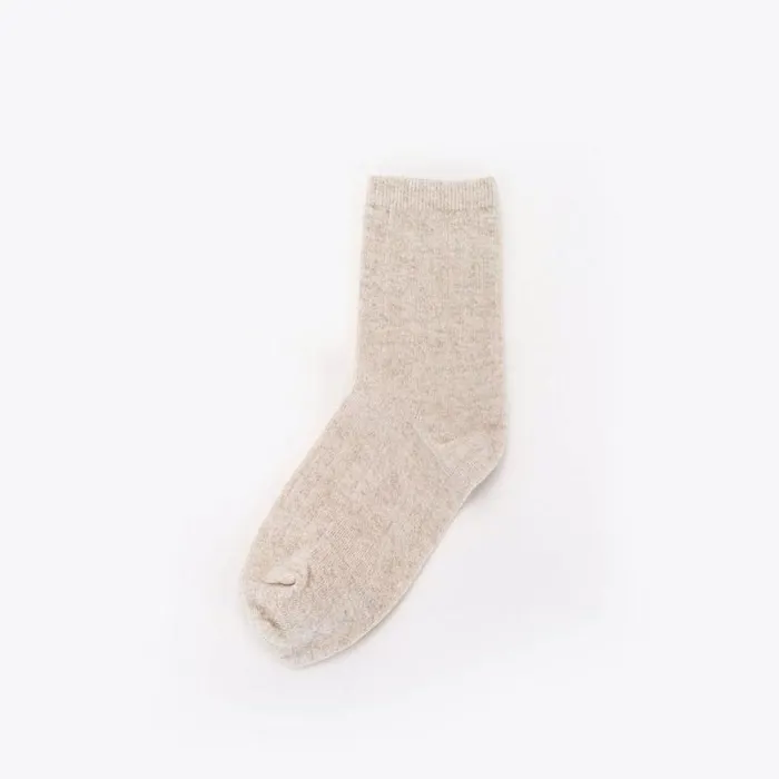 Nisolo Socks Women Cotton Mid Sock Linen Nisolo Socks Women Cotton Mid Sock Linen