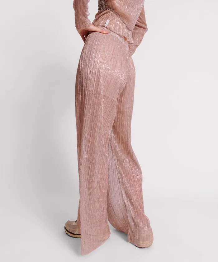 One Teaspoon Bottoms CELESTIAL ROSE PLISSE PALAZZO PANTS 8211 Women