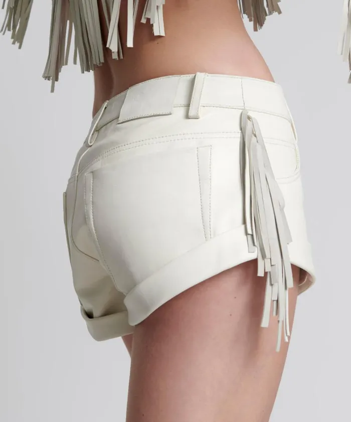 One Teaspoon Bottoms CHAOS WALKING FRINGED LEATHER BANDIT SHORTS 8211 Women One Teaspoon Bottoms CHAOS WALKING FRINGED LEATHER BANDIT SHORTS 8211 Women