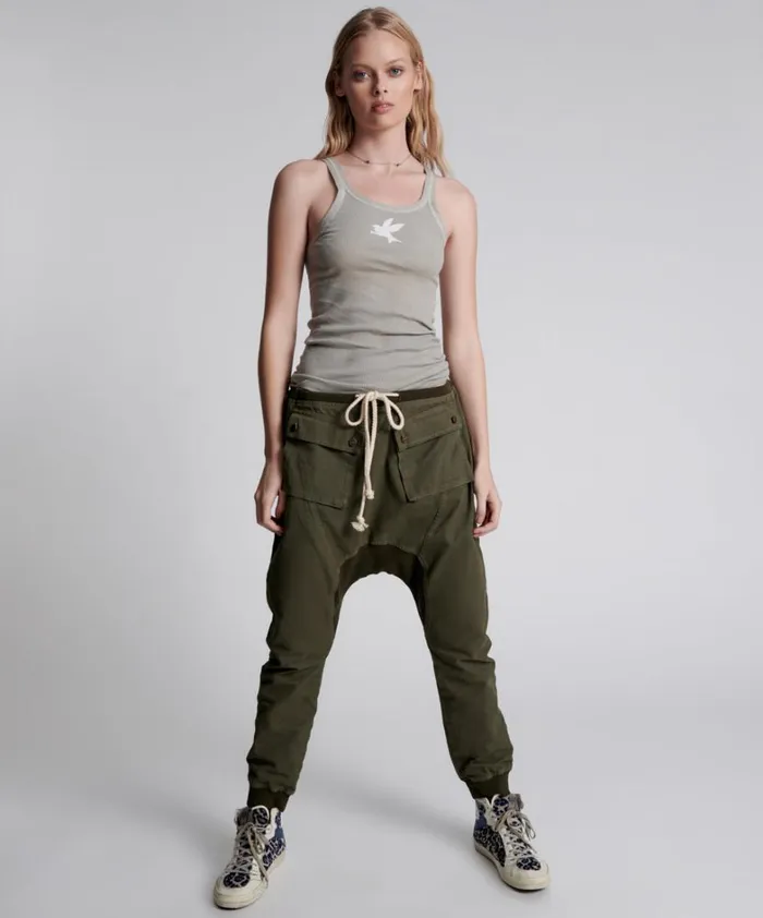 One Teaspoon Bottoms DARK KHAKI CARGO CADET PANTS 8211 Women
