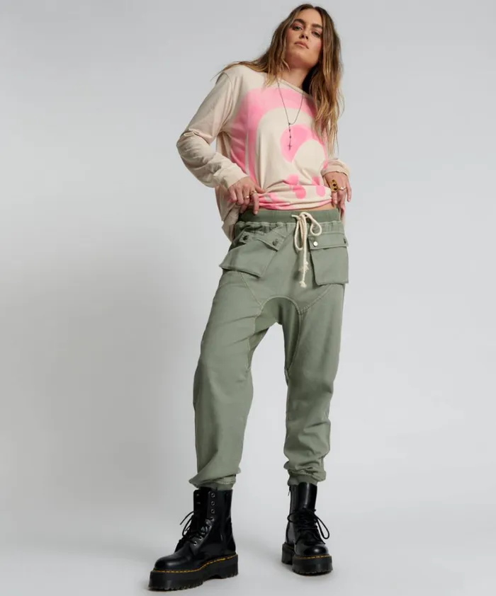 One Teaspoon Bottoms FADED KHAKI CADET PANTS 8211 Women