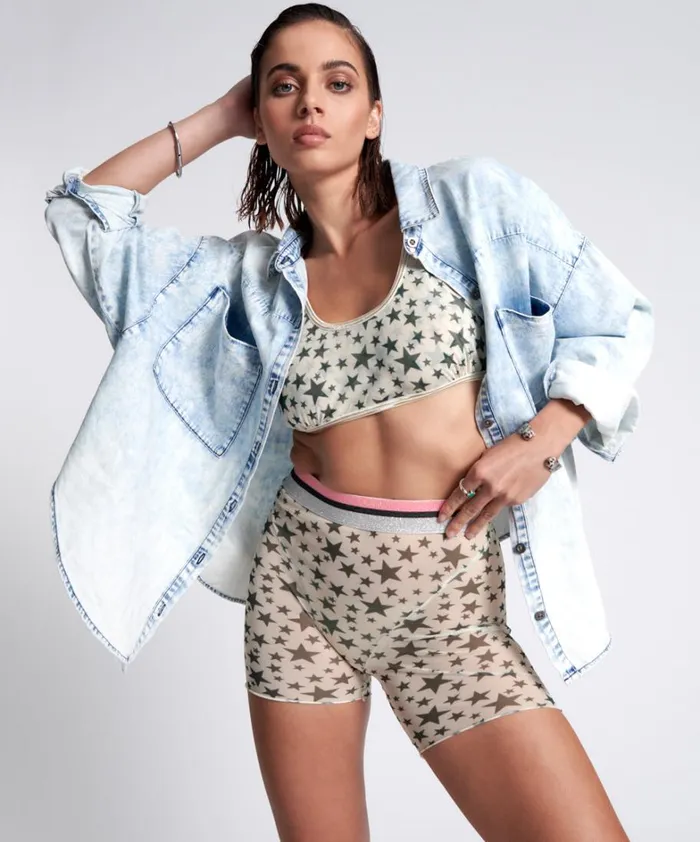 One Teaspoon Bottoms IGGIE STAR BIKE SHORTS 8211 Women