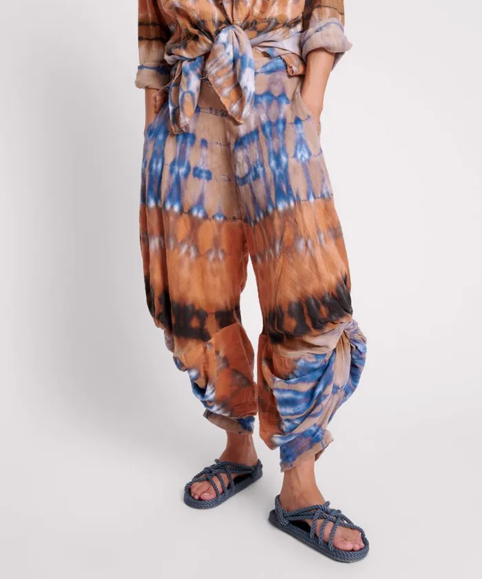 One Teaspoon Bottoms MIRAGE HAND TIE DYED GYPSY HAREM PANTS 8211 Women One Teaspoon Bottoms MIRAGE HAND TIE DYED GYPSY HAREM PANTS 8211 Women