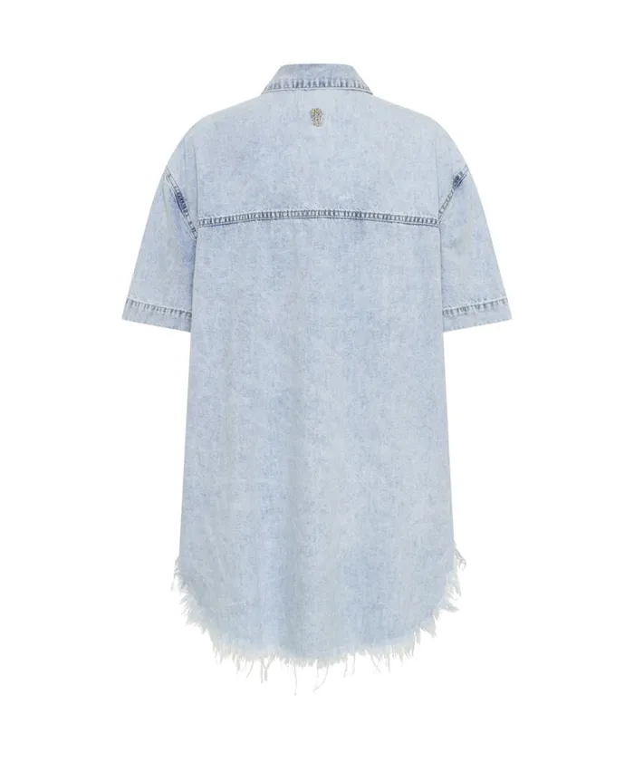One Teaspoon Denim Dresses FLORENCE PARIS DENIM SHIRT DRESS 8211 Women One Teaspoon Denim Dresses FLORENCE PARIS DENIM SHIRT DRESS 8211 Women