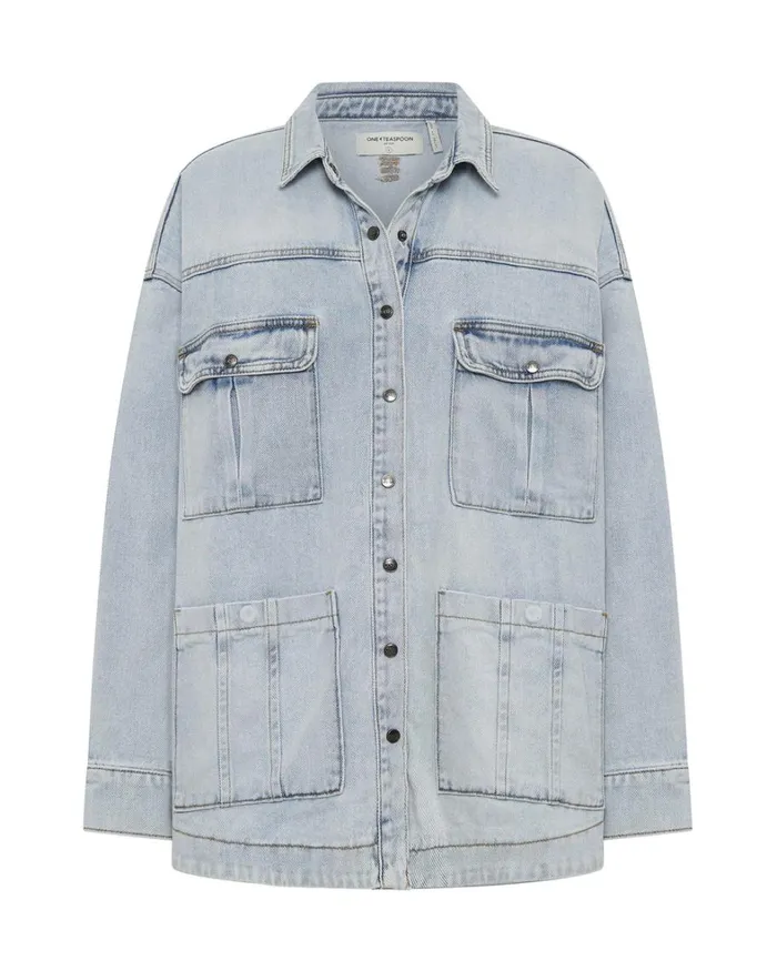 One Teaspoon Denim Jackets HUSTLER LONGLINE DENIM JACKET 8211 Women One Teaspoon Denim Jackets HUSTLER LONGLINE DENIM JACKET 8211 Women