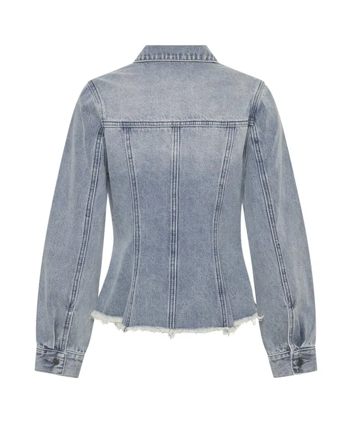 One Teaspoon Denim Jackets SALTY DOG PEPLUM DENIM SHACKET 8211 Women