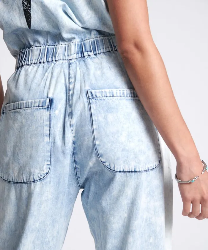 One Teaspoon Denim Jumpsuits BLACK LIGHTNING SLEEVELESS OLIVIA AVIATOR JUMPSUIT 8211 Women One Teaspoon Denim Jumpsuits BLACK LIGHTNING SLEEVELESS OLIVIA AVIATOR JUMPSUIT 8211 Women