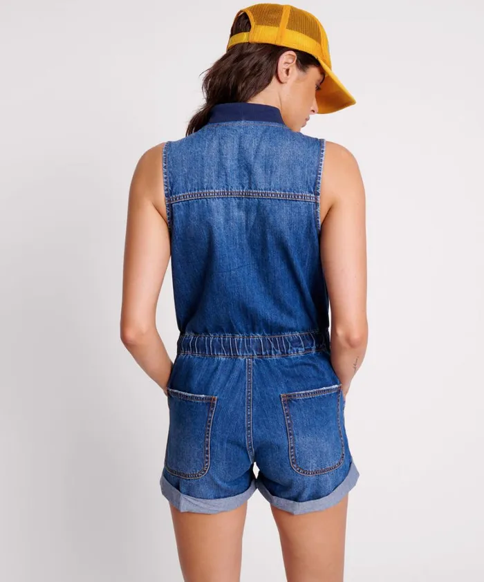 One Teaspoon Denim Jumpsuits BLUEMOON LILLY SPORTY DENIM JUMPSUIT 8211 Women One Teaspoon Denim Jumpsuits BLUEMOON LILLY SPORTY DENIM JUMPSUIT 8211 Women