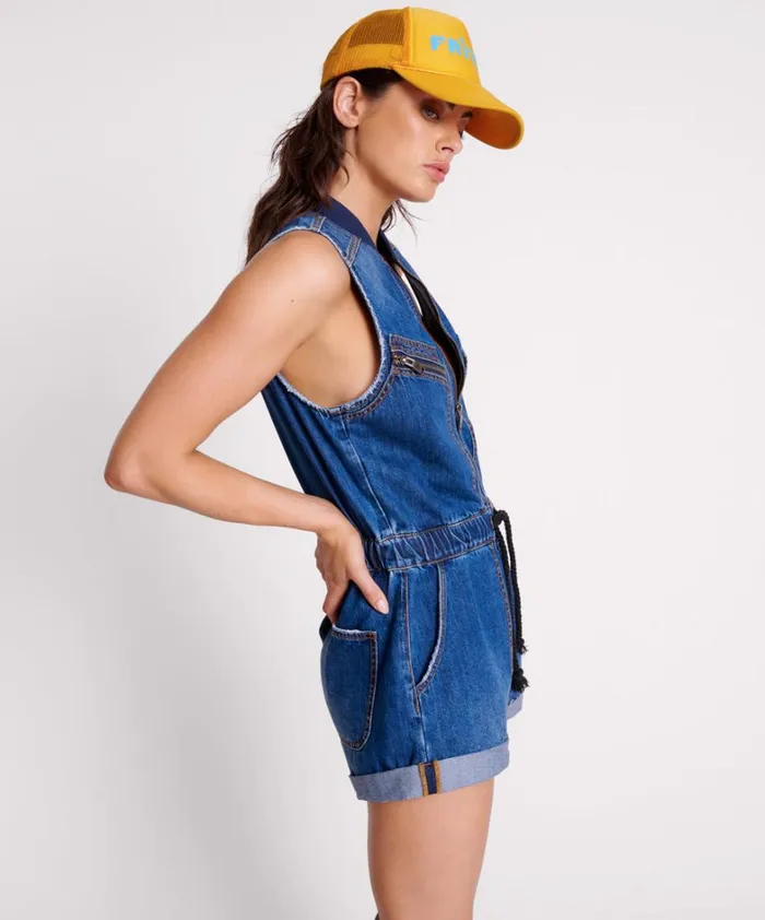 One Teaspoon Denim Jumpsuits BLUEMOON LILLY SPORTY DENIM JUMPSUIT 8211 Women One Teaspoon Denim Jumpsuits BLUEMOON LILLY SPORTY DENIM JUMPSUIT 8211 Women