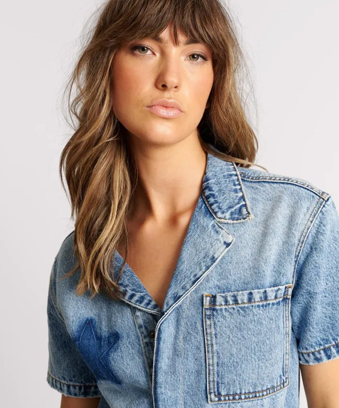 One Teaspoon Denim Jumpsuits HOLLYWOOD NIGHT MOVERS DENIM JUMPSUIT 8211 Women One Teaspoon Denim Jumpsuits HOLLYWOOD NIGHT MOVERS DENIM JUMPSUIT 8211 Women